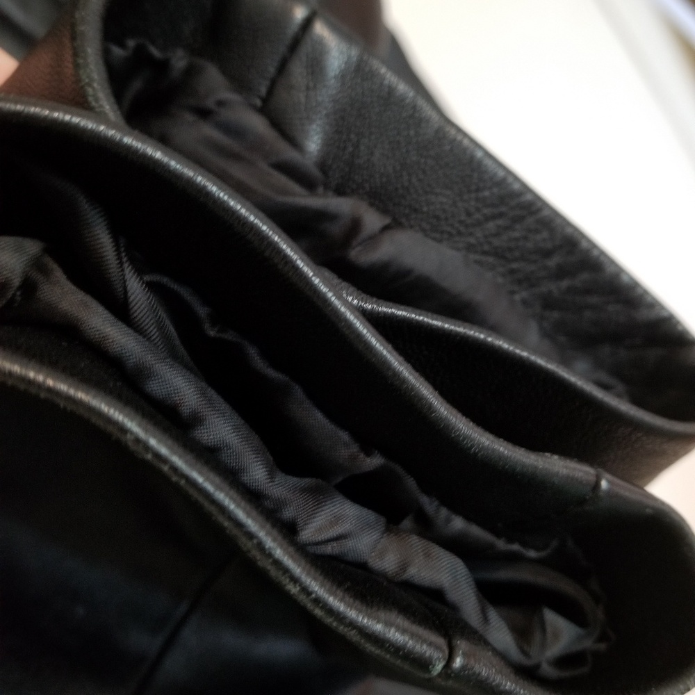 Kenneth Cole Black Leather Jacker Sz M - Picture 4 of 5